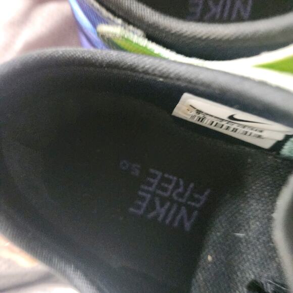 Womens Nike Free 5.0 TR Sz 6.5 009721 Green Blue Mesh Running Athletic Sneakers - Picture 8 of 8